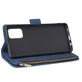 Mobigear Zipper Samsung Galaxy A71 Hoesje Bookcase Portemonnee - Blauw