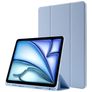 Mobigear Tri-Fold Gel iPad Air 11 Inch (2024) Hoes TPU,Kunstleer Bookcase + Stylus Houder - Blauw
