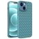 Mobigear Woven iPhone 14 Plus Hoesje Flexibel TPU Backcover - Blauw