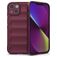 Mobigear Bumpy iPhone 14 Hoesje Flexibel TPU Backcover - Bordeaux Rood