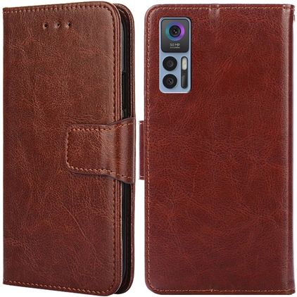 Mobigear Wallet TCL 30 Plus Hoesje Bookcase Portemonnee - Bruin