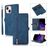 Mobigear Zipper iPhone 14 Hoesje Bookcase Portemonnee - Blauw