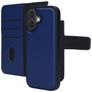 Mobiparts iPhone 17 Hoesje Echt Leer Uitneembare 2in1 Bookcase Portemonnee - Blauw
