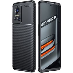 Mobigear Racing Realme GT Neo 3 Hoesje Flexibel TPU Backcover - Zwart