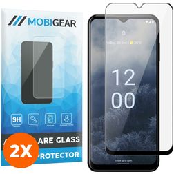 Mobigear Premium Nokia G60 5G Glazen Screenprotector - Case Friendly - Zwart (2-Pack)