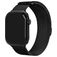 Mobilize RVS Milanese Apple Watch Bandje Magneetsluiting - 49/46/45/44 mm - Zwart