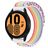 Mobigear Alpine Nylon Smartwatch Bandje Gespsluiting - Universeel 22 mm connector - Rainbow