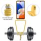 Mobigear Lanyard Card Samsung Galaxy A16 Siliconen Hoesje met koord en Pasjeshouder - Geel