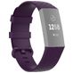 Mobigear Cross Siliconen Fitbit Charge 4 Bandje Gespsluiting - Bordeaux Rood