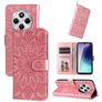 Mobigear Sunflower Xiaomi Redmi 14C Hoesje Bookcase Portemonnee - Roségoud