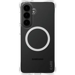 CARE by PanzerGlass Fashionable Doorzichtig Samsung Galaxy S26 Plus Siliconen MagSafe Hoesje Backcover - Transparant