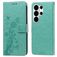 Mobigear Flowers Samsung Galaxy S26 Ultra Hoesje Bookcase Portemonnee - Groen