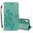 Mobigear Flowers iPhone XR Hoesje Bookcase Portemonnee - Turquoise