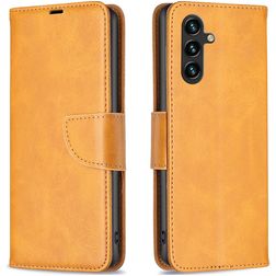 Mobigear Excellent Samsung Galaxy A35 Hoesje Bookcase Portemonnee - Cognac