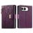 Mobigear Flowers iPhone Duo Hoesje Bookcase Portemonnee - Paars