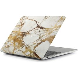 Mobigear Marble MacBook Pro 14 Inch (2021-2026) Hoes Hardshell Laptopcover MacBook Case - Bruin - Model A2442 / A2779 / A2918 / A2992 / A3401 / A3112 / A3434 / A3427 / A3426