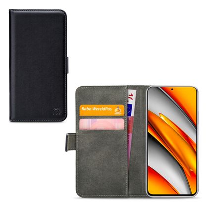 Mobilize Classic Gelly Wallet POCO F3 Hoesje Bookcase Portemonnee - Zwart