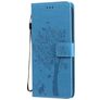 Mobigear Tree LG V60 ThinQ Hoesje Bookcase Portemonnee - Blauw