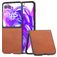 Mobigear Excellent Motorola Razr 50 Ultra Hoesje Hardcase Backcover - Bruin