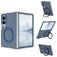 Mobigear 360 Rotating Ring Samsung Galaxy Z Fold 8 MagSafe Hoesje Hardcase Backcover met Ringhouder - Blauw