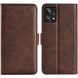 Mobigear Slim Magnet Realme 9 Pro Plus Hoesje Bookcase Portemonnee - Bruin
