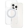CARE by PanzerGlass Feature Case iPhone 15 Pro MagSafe Hoesje Hardcase Backcover - Transparant / Zilver