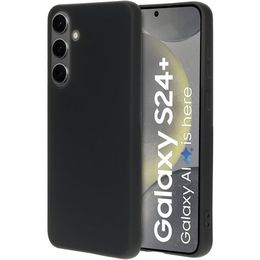Mobiparts Samsung Galaxy S24 Plus Siliconen Hoesje Backcover - Zwart