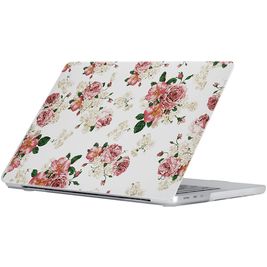 Mobigear Design MacBook Air 15 Inch (2023-2025) Hoes Hardshell Laptopcover MacBook Case - Flowers - Model A2941 / A3114 / A3241