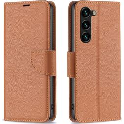 Mobigear Excellent Samsung Galaxy S23 Plus Hoesje Bookcase Portemonnee - Bruin