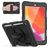 Mobigear SureGrip Xtreme iPad 8 (2020) Hoes Hard Kunststof,Siliconen Backcover + Stylus Houder + Schouderband + Standaard - Zwart
