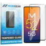 Mobigear Premium Samsung Galaxy M52 Glazen Screenprotector - Case Friendly - Zwart