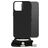 Mobilize Lanyard Gelly iPhone 15 Pro Max Flexibel TPU Hoesje met koord - Zwart