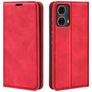 Mobigear Retro Slim Motorola Moto G85 Hoesje Bookcase Portemonnee - Rood