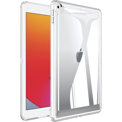 Mobigear Crystal iPad 7 (2019) Hardcase Backcover - Transparant / Wit
