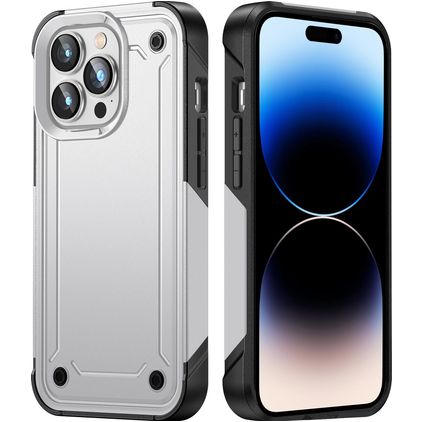 Mobigear Slim Armor iPhone 14 Pro Max Hoesje Hardcase Backcover Shockproof - Wit