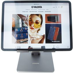 Valenta Aluminum Foldable Tablet Standaard - Spacegrijs Universeel