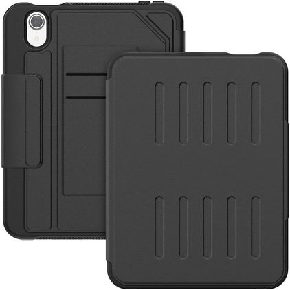Mobigear Magnetic Folio iPad Mini 7 (2024) Hoes Bookcase + Stylus Houder - Zwart