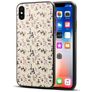 Mobigear Design iPhone XS Max Hoesje Flexibel TPU Backcover - Bloemen