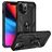 Mobigear Armor Ring iPhone 14 Pro Hoesje Hardcase Backcover Shockproof met Ringhouder - Zwart