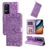 Mobigear Sunflower POCO F4 Hoesje Bookcase Portemonnee - Paars