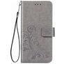 Mobigear Clover Samsung Galaxy M51 Hoesje Bookcase Portemonnee - Grijs