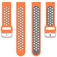 Mobigear Sport Plus Buckle Siliconen Fitbit Versa 2 Bandje Gespsluiting - Oranje / Grijs