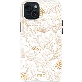 MIO iPhone 15 Plus MagSafe Hoesje Hardcase Backcover - White Roses