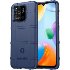 Mobigear Rugged Shield Xiaomi Redmi 10C Hoesje Flexibel TPU Backcover Shockproof - Blauw