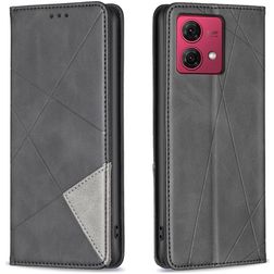 Mobigear Rhombus Slim Motorola Moto G84 Hoesje Bookcase - Zwart