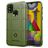 Mobigear Rugged Shield Xiaomi Redmi 9C Hoesje Flexibel TPU Backcover Shockproof - Groen