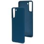 Mobiparts Samsung Galaxy S21 Plus Siliconen Hoesje Backcover - Blueberry Blue