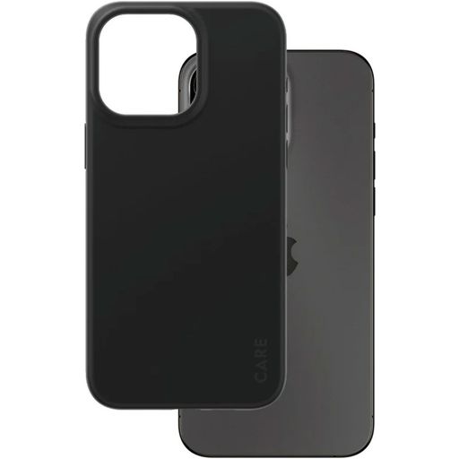 CARE by PanzerGlass Fashionable iPhone 15 Pro Max Siliconen Hoesje Backcover - Zwart