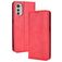 Mobigear Sensation Motorola Moto E32s Hoesje Bookcase Portemonnee - Rood