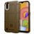 Mobigear Rugged Shield Samsung Galaxy A01 Hoesje Flexibel TPU Backcover Shockproof - Bruin